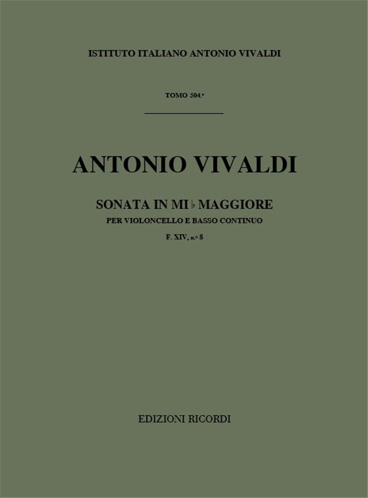 Sonate Per Vc. E B.C.: In Mi Bem. Rv 39